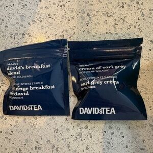 DAVIDsTEA Organic David's Breakfast Blend & Cream of Earl Grey Tea - Navy